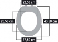 Toilettendeckel WC Deckel WC-Sitz MDF BLUMEN weiß auf schwarz