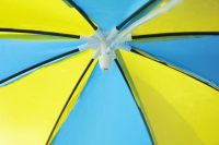 Bestway Steel Pro UV Careful Frame Pool, 244 x 51 cm, Splash-in-Shade, mit Sonnenschutzdach