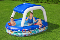 Bestway Family Pool mit Sonnenschutzdach Sea Captain 213 x 155 x 132 cm