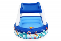 Bestway Family Pool mit Sonnenschutzdach Sea Captain 213 x 155 x 132 cm