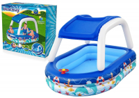 Bestway Family Pool mit Sonnenschutzdach Sea Captain 213 x 155 x 132 cm