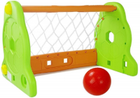 LEANToys  Kinder-Fußballtor in Grün und Orange