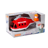 Hubschrauber Alfa im Karton