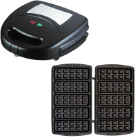 Syntrox Multimaker Waffeleisen Waffel Sticks SM-1300W mit einem Satz Wechselplatten