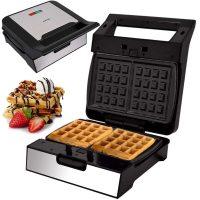 Syntrox Multimaker belgische Waffeln MM-1400W Gusto mit einem Satz Wechselplatten