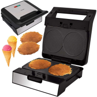 Syntrox Multimaker Waffeleisen Eiswaffeln MM-1400W Gusto mit einem Satz Wechselplatten