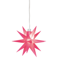 Sterntaler LED-Stern rosa, 1 warmweiße LED, Durchmesser 120 mm