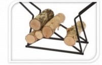 Stern Metallgestell für Holz oder Lichterketten, schwarz