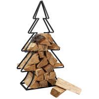 Tannenbaum Metallgestell für Holz oder Lichterketten, schwarz