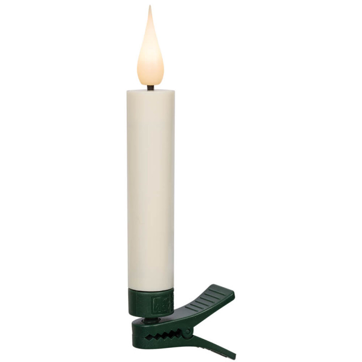 Konstsmide LED-Weihnachtsbaumkette, kabellose Kerzen, 10er-Set