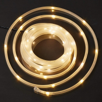 Hellum LED-Lichtschlauch matt mit Kupferkabel 30 BS warmweiß, außen und innen Batteriebetrieb
