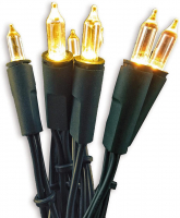 Hellum LED-Lichterkette Pisello 100 BS warmweiß/grün innen