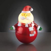 Hellum LED-Weihnachtsmann Acryl Bewegungssensor 1 BS warmweiß innen, Batteriebetrieb
