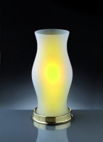 Hellum LED-Glaslampe 13x24cm 1 BS gelb innen