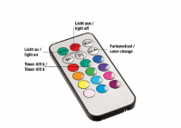 Hellum LED-Wachskerzen-Set 3tlg. mit Fernbedienung/RGB