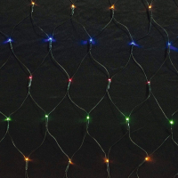 Hellum LED-Lichtnetz 100 BS 1,5x1,5 umschaltbar/grün außen