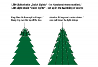 Hellum LED-Lichterkette Quick Lights 1,8m 220 BS warmweiß/grün außen