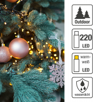 Hellum LED-Lichterkette Quick Lights 1,8m 220 BS warmweiß/grün außen