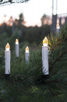 STAR Trading LED-Weihnachtsbaumkerzen kabellos BASIS 10 BS ww außen