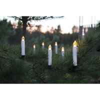 STAR Trading LED-Weihnachtsbaumkerzen kabellos, Erweiterungs-Set 5 Kerzen, außen