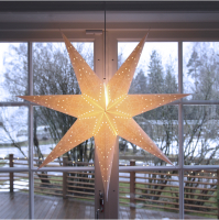 STAR Trading Stern Papier Sensy Star 100cm creme innen