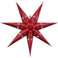 STAR Trading Stern Papier Metasol 70cm rot innen