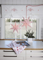 STAR Trading Stern Papier Lisa 54cm rot/weiß innen
