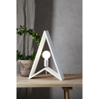 STAR Trading Holzlampe KIL 48cm weiß