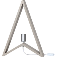 STAR Trading Holzlampe KIL 48cm grau-beige