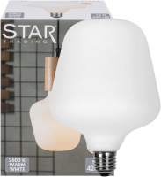 STAR Trading LED-E27 Dekolampe 2600K 5,6W 420lm opal Trapez