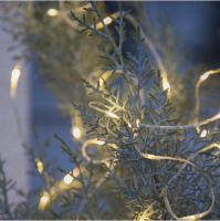 STAR Trading LED-Lichterkette Dew Drops outdoor 200 BS ww/silber