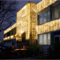 STAR Trading LED-System LED Lichtvorhang 102 BS warmweiß/schwarz außen