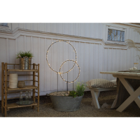 STAR Trading LED-Lichterkreis Barlumi 80 BS warmweiß/schwarz außen