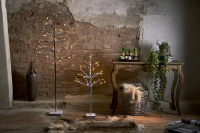 STAR Trading LED-Baum SNOWFROST TREE 36 BS warmweiß/braun innen