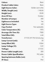 STAR Trading LED-Eislichtvorhang 480 BS ww/schwarz außen