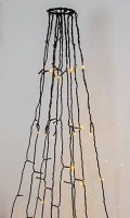 STAR Trading LED-Lichterkette Quick Lights 7m, Fahnenmasten od Bäume, außen