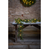 STAR Trading LED-Girlande Thuja 180cm 20 BS warmweiß/grün außen