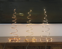 STAR Trading LED-Dekoleuchte Dizzy 40cm 25 BS warmweiß/kupfer stehend