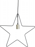 STAR Trading Stern Metall Ramsvik 50cm schwarz/messing innen