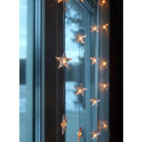 STAR Trading LED-Sternenvorhang 50 BS warmweiß/transp. innen