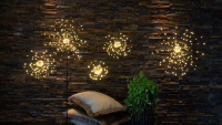 STAR Trading LED-Stern Firework zum Stehen 120 BS warmweiß/silber