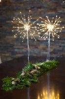 STAR Trading LED-Stern Firework zum Stehen 120 BS warmweiß/silber