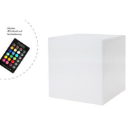 8 seasons design Shining Cube 43cm LED weiß