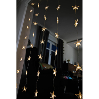 LED-Sternenlichtervorhang, 30 warmweiße