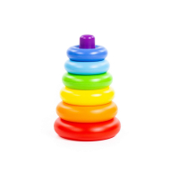 Polesie Pyramide mit Ringen, 7-tlg.