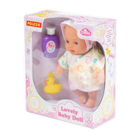 Polesie Niedliche Baby Puppe, 24 cm mit Badeset, 2 Teile Box
