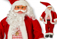 Weihnachtsmann Santaclaus Nikolaus 66 cm Polyester + Kunststoff