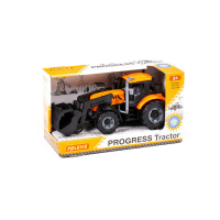 Polesie Traktor Progress mit Frontlader orange Box