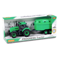 Polesie Traktor Progress mit Pferdetransporter Box