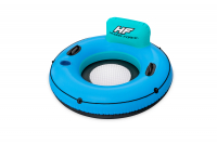 Bestway Hydro-Force Schwimmring mit Rückenlehne White Cap Rider Durchmesser 119 cm